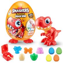 Ovo Surprise Smashers Junior Dino DIg T-Rex Grande – Com 1 Kg de Massa em 4 Cores - Fun