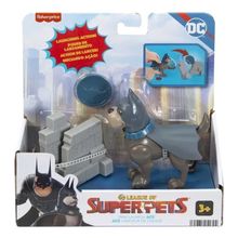 Liga Dos Super Pets Figura Ação - Ace O Batcão Lança Disco e Quebra Parede  Fisher Price