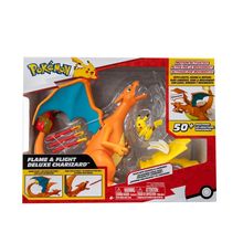 Pokemon Charizard Luxo Com Som, Luz e Movimento  50 Reações , Ativado por Movimento , Lança Dardo - Sunny
