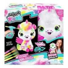 Unicórnio Neon Pelucia Para Pintar Airbrush Plush Style 4Ever  Pinte e lave Quantas vezes Quiser - Fun