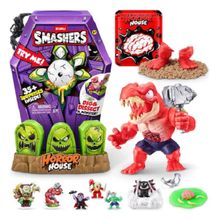 Smashers Zuru Monster Horror House Series 1 - Casa Do Horror Grande Verm  – 35 Surpresas - Fun