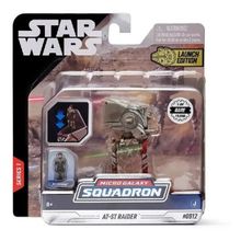 Star Wars Micro Galaxy Squadron - Transporte AT-ST Raider 9cm Com Boneco Klattooinian - Sunny