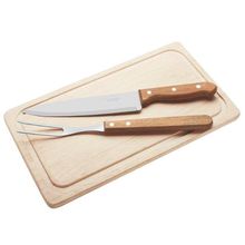 Conjunto para Churrasco Tramontina Dynamic em Aço Inox e Madeira – 3 Peças