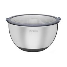 Bowl Tramontina Cucina em Aço Inox com Tampa Plástica 25 cm 5 Litros