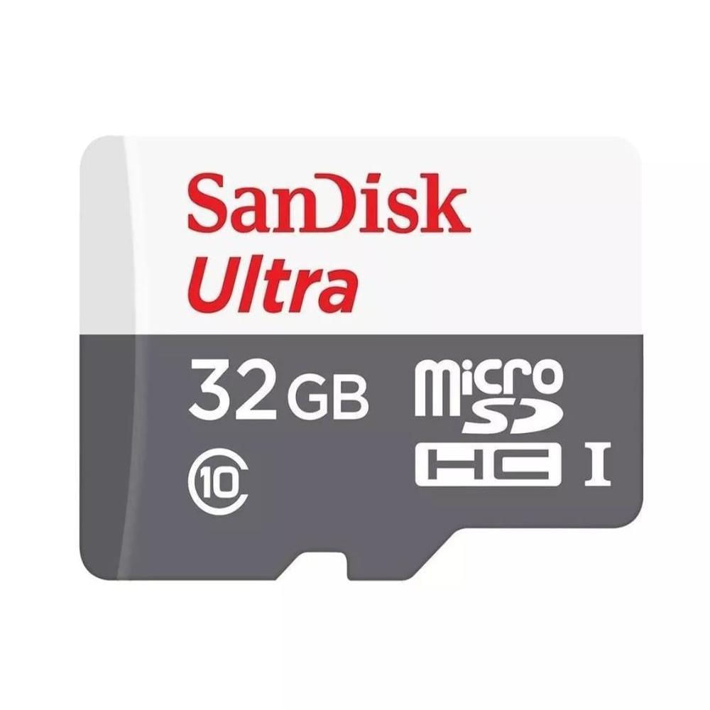 Cartão de Memória SanDisk 32GB Micro SD Classe 4+Adaptador