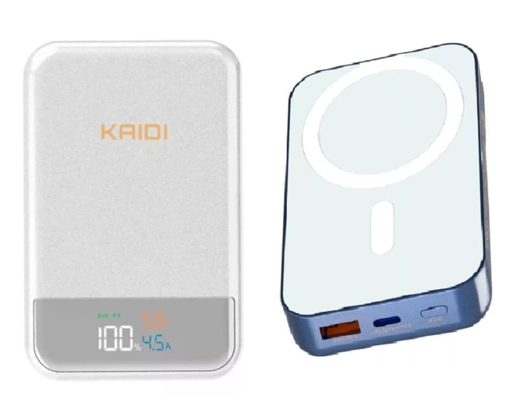 Power Bank Portátil Magnético Magsafe Turbo 10.000mah Kaidi Branca