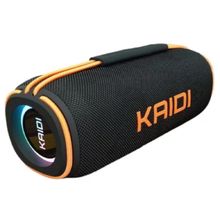 Caixa De Som Bluetooth RGB Estéreo Portátil Kaidi 60w Preto