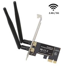 Placa PCI-E Express Wireless Dual Band 5G e 2.4G 2 Antenas  KP-T119