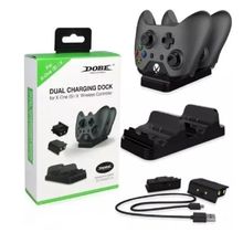 Base Dock Carregador para 2 Controle X Box One S X + 2 Baterias Recarregaveis