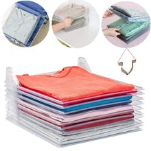 Organizador de Camisa e Camiseta de Plástico Guardar Dobrado 10 Divisórias