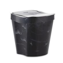 Lixeira de Pia 3 Litros Mármore Preta 762-X - Top Line