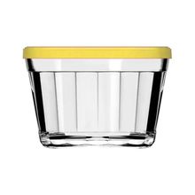 Tigela Americano 350ml com Tampa Amarela - Nadir