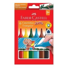 Caneta Hidrográfica Jumbo 6 Cores 15.0206J-Faber Castell