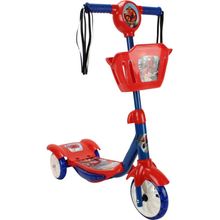Patinete 3 Rodas com Led e Som Homem Aranha DI0018 - Bbr