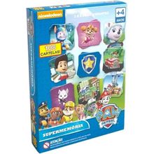 Jogo Supermemória Patrulha Canina 108 Cartelas 3642 - Grow