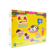 Kit Massa de Modelar Sorvete Divertido Ki.Massa - Sunny