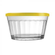 Tigela Americano com Tampa 1L Amarelo 46100201476959 - Nadir