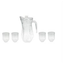 Conjunto Jarra de Vidro 1.5L com 4 Copos N2445371 - Quanhe