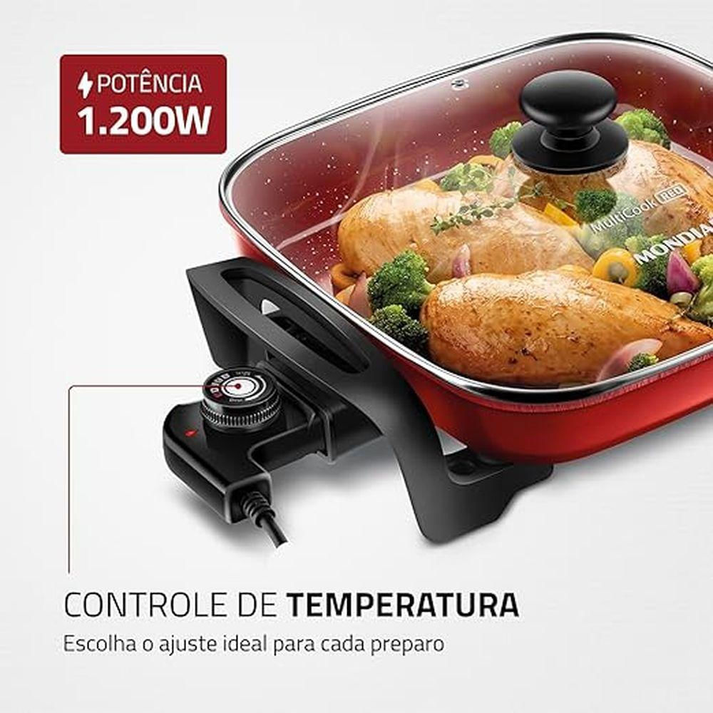 Panela Elétrica Multicook Premium PE-49-RC 127V - Mondial - Shop Coopera