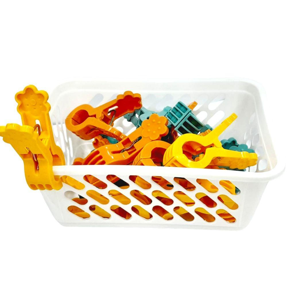Kit de Prendedores Roupas 16 PCS C/ Cesto N244651-5 - Quanhe