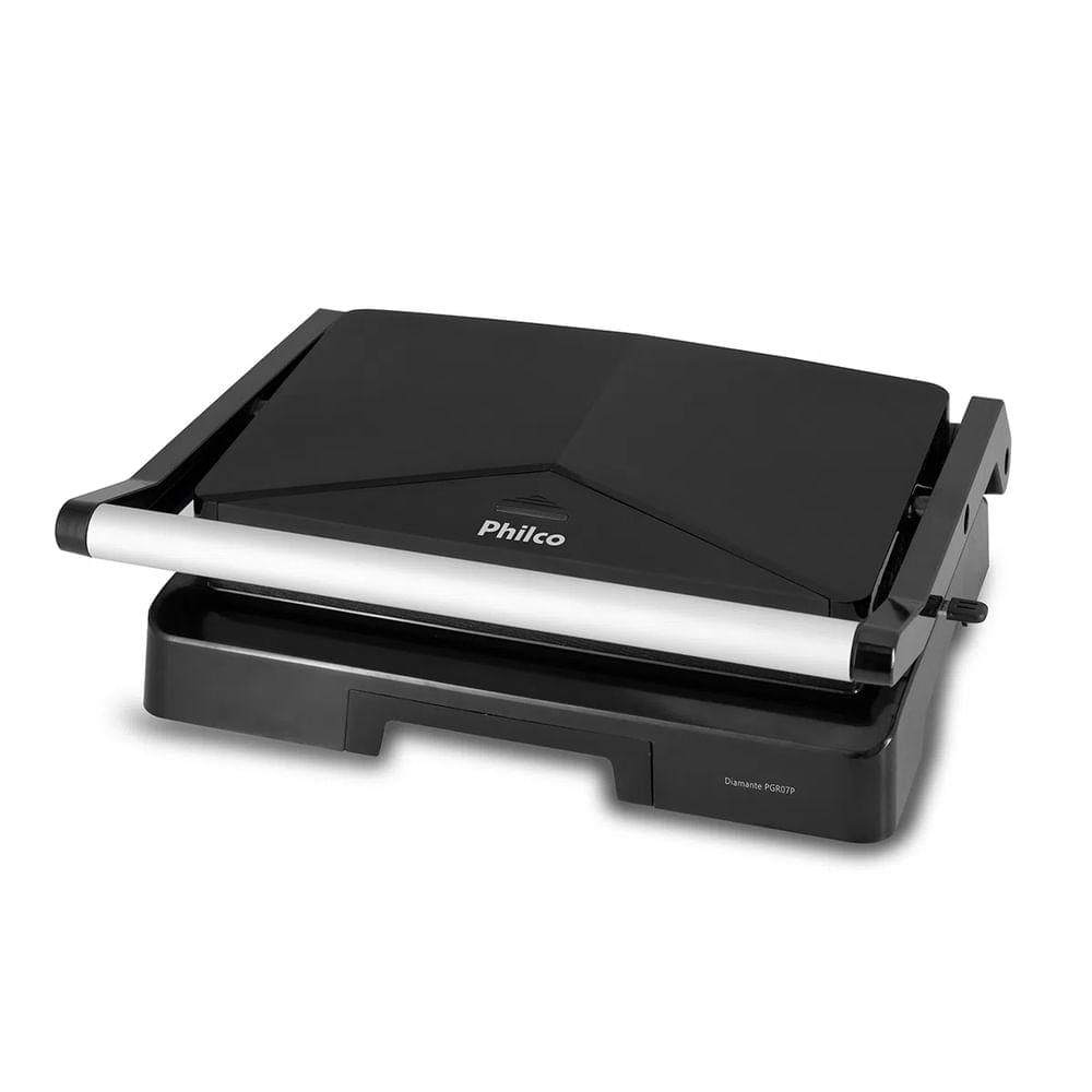Grill Elétrico Press Diamante Philco PGR07P Preto 220V