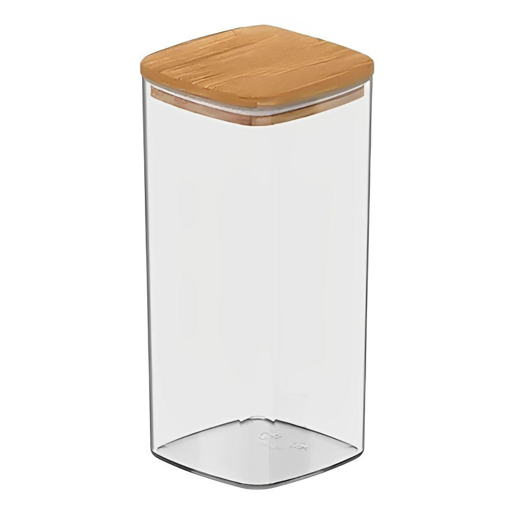 Pote Hermético para  Alimentos Tampa de Bambu 350ML - Quanhe