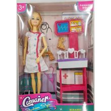 Boneca Camaner Veterinária com 4 Peças N2442381 - Quanhe