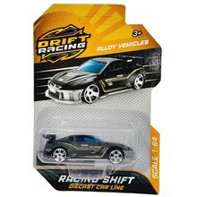 Carrinho Drift Racing Time de Metal Preto N244166-6 - Quanhe