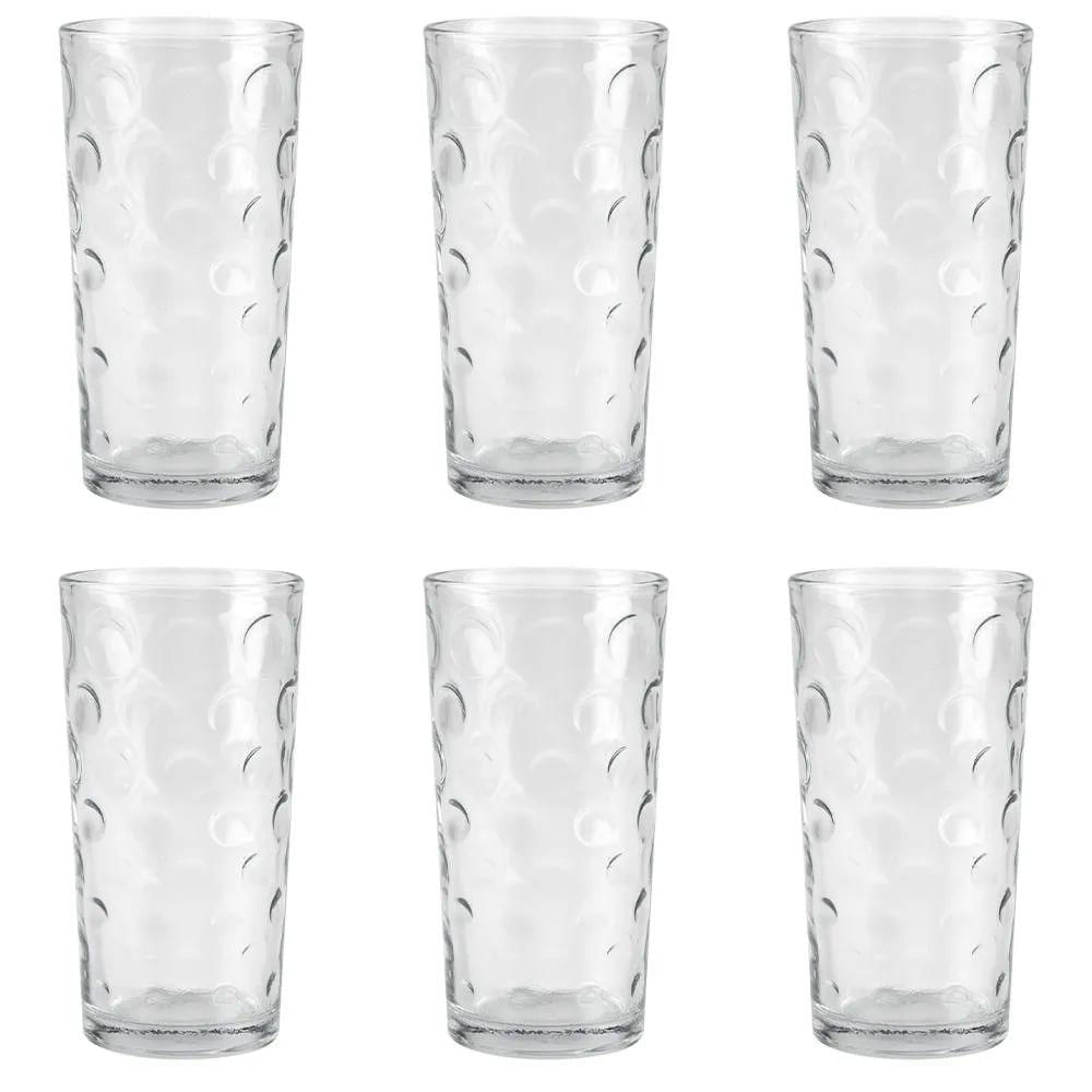 Conjunto Copos 350ml 6 PCS 13x7.5cm Vidro N240059-9 -Quanhe