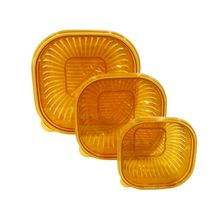 Conj. de Potes c/ Escorredor 3 Unid 2443655 Marrom - Quanhe