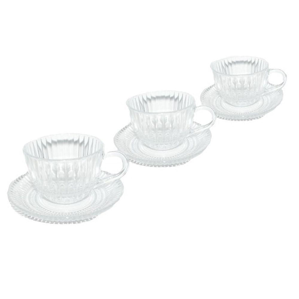 Conjunto de 6 Xícaras 200 ml com Pires N2444396 - Quanhe