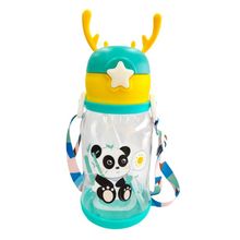 Squeeze Infantil com Tampa e Alça Verde 450 ml- Quanhe