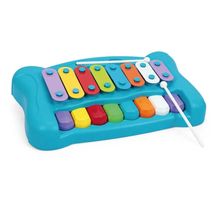 Mundo Mágico 2 em 1 Piano Xilofone Dó-Ré-Mi Azul - Xplast