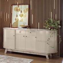 Buffet Mônaco Com Portas Calacata/off-white