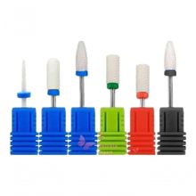 Kit 6 Broca Cerâmica Unha Gel Acrigel Porcelana