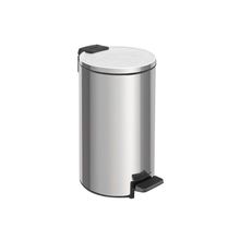 Lixeira Tramontina Loop Com Pedal 5l Redonda Inox Polido Inox Polido