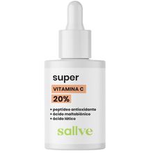Sérum Facial Concentrado Sallve Super Vitamina C 20% Com Peptídeo Antioxidante 30ml