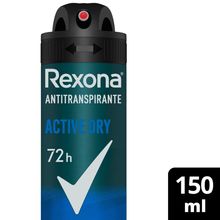 Desodorante Antitranspirante Aerosol Masculino Rexona Active Dry 72 horas 150ml