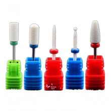 Kit 5 Broca Cerâmica Unha Gel Acrigel Porcelana