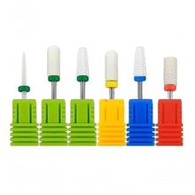 Kit 6 Broca Cerâmica Unha Gel Acrígel Porcelana