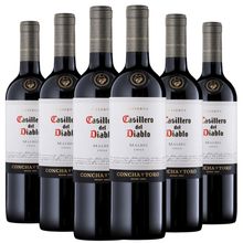 Kit 6 Garrafas Concha Y Toro Casillero del Diablo Malbec