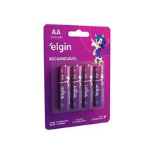 Pilha AA-2500 Recarregavel 4 unidades Elgin