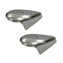 Par Capa Cromada Metal Pisca Dianteiro Vw Fusca 1970 à 1996