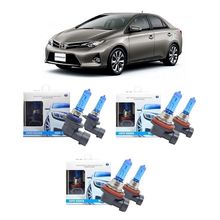 Kit Lâmpadas Super Branca 8500k Toyota Corolla 2008 à 2015