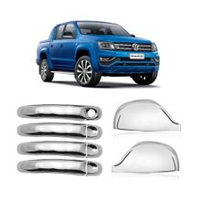 Kit Aplique Cromado Maçaneta Retrovisor Volkswagen Amarok 2010 à 2022