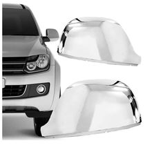 Jogo Aplique Capa Cromada Retrovisor Volkswagen Amarok 2021