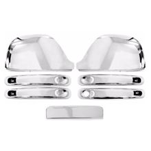 Aplique Capa Cromada Retrovisor Maçaneta + Tampa Amarok 2021