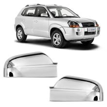 Jogo Aplique Capa Cromada Retrovisor Hyundai Tucson 2010