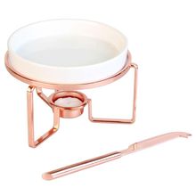 Rechaud para Queijo Fracalanza em Cerâmica com Faca em Aço Inox - Rose