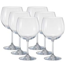 Conjunto de Taças para Gin Bohemia Anna 600 ml em Cristal - 6 Peças